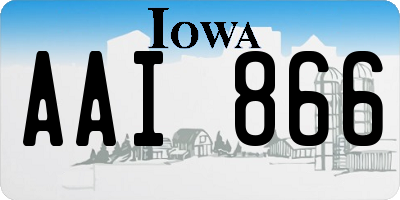 IA license plate AAI866