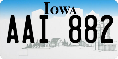 IA license plate AAI882