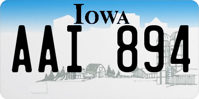 IA license plate AAI894