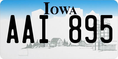 IA license plate AAI895