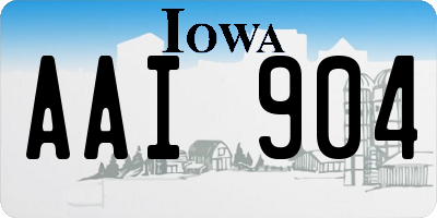 IA license plate AAI904