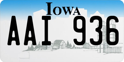 IA license plate AAI936