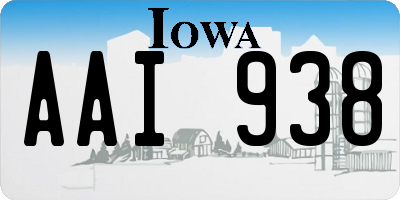 IA license plate AAI938