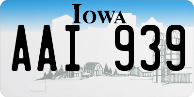 IA license plate AAI939