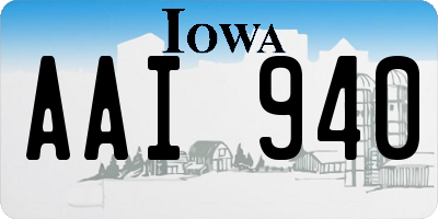 IA license plate AAI940