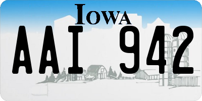 IA license plate AAI942