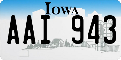 IA license plate AAI943