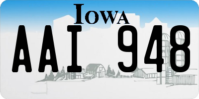 IA license plate AAI948