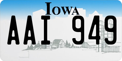 IA license plate AAI949