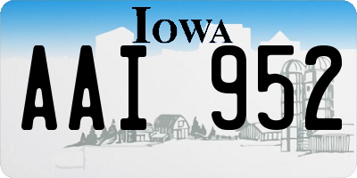 IA license plate AAI952