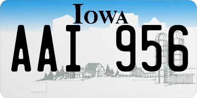 IA license plate AAI956