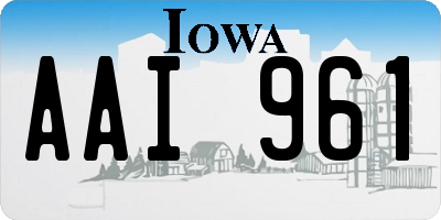 IA license plate AAI961