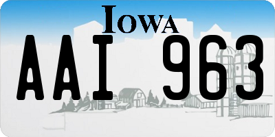 IA license plate AAI963