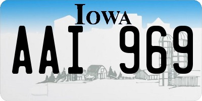 IA license plate AAI969