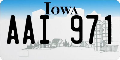 IA license plate AAI971