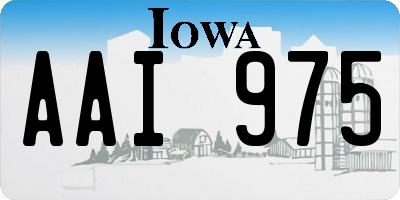 IA license plate AAI975