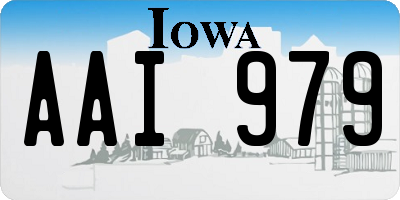 IA license plate AAI979