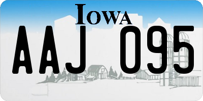 IA license plate AAJ095