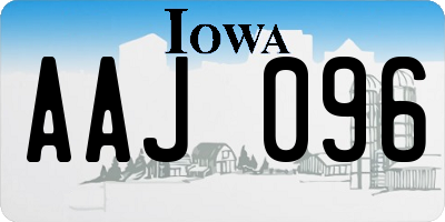 IA license plate AAJ096