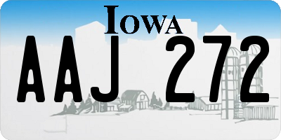 IA license plate AAJ272