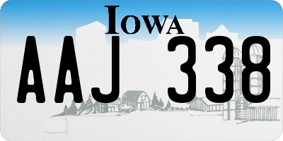 IA license plate AAJ338