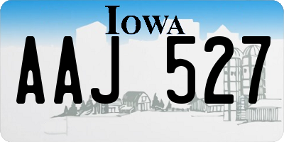 IA license plate AAJ527