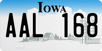 IA license plate AAL168