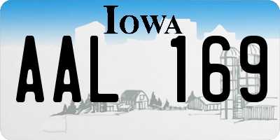 IA license plate AAL169