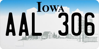 IA license plate AAL306