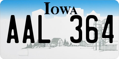 IA license plate AAL364