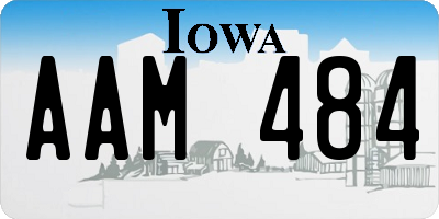 IA license plate AAM484
