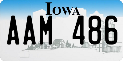 IA license plate AAM486