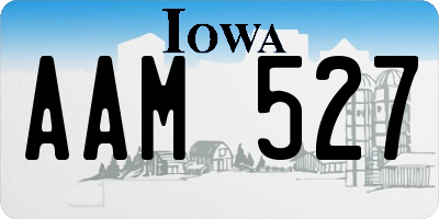 IA license plate AAM527