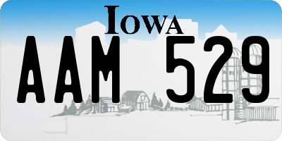 IA license plate AAM529