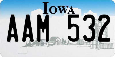 IA license plate AAM532