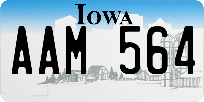 IA license plate AAM564