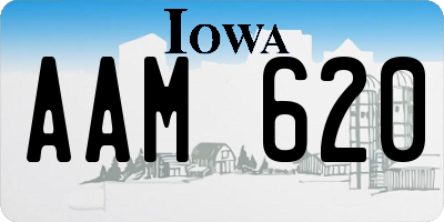 IA license plate AAM620