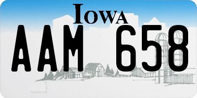IA license plate AAM658