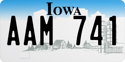 IA license plate AAM741