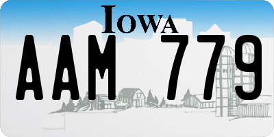 IA license plate AAM779