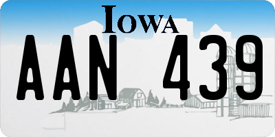 IA license plate AAN439