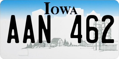 IA license plate AAN462