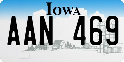 IA license plate AAN469
