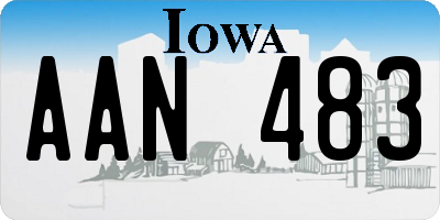 IA license plate AAN483