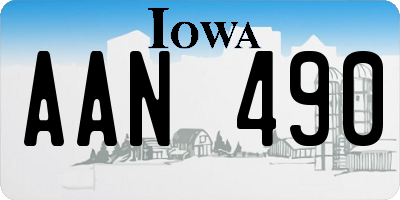 IA license plate AAN490