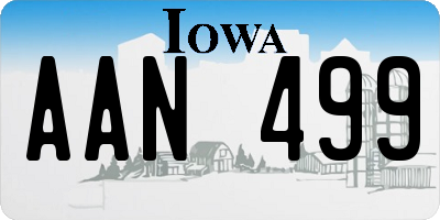 IA license plate AAN499