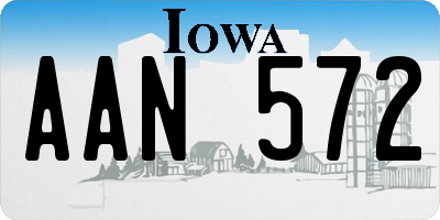 IA license plate AAN572