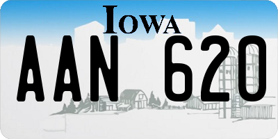 IA license plate AAN620