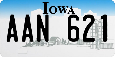 IA license plate AAN621