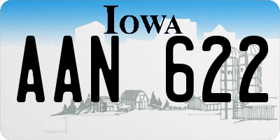 IA license plate AAN622